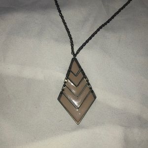 Necklace with geometric pendant